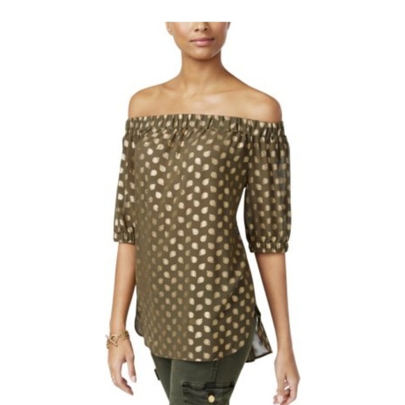 NWT Michael Kors Off Shoulders Top - Picture 2 of 7